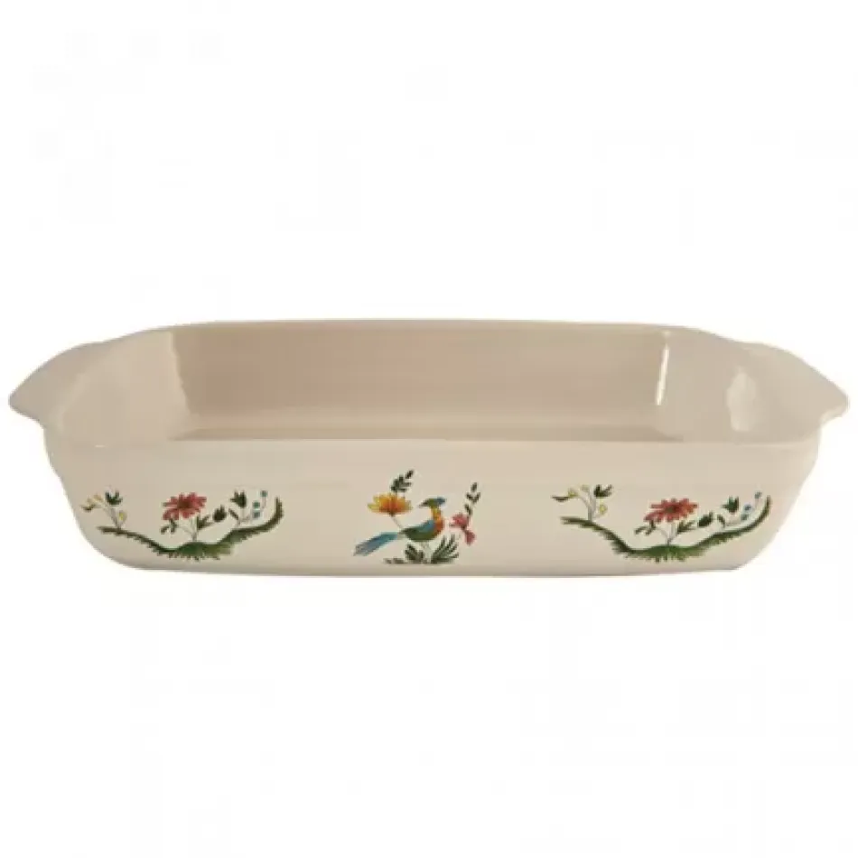 Oiseaux De Paradis Rectangular Baking Dish 13 9/16" x 9 1/16" - 2 15/16" H