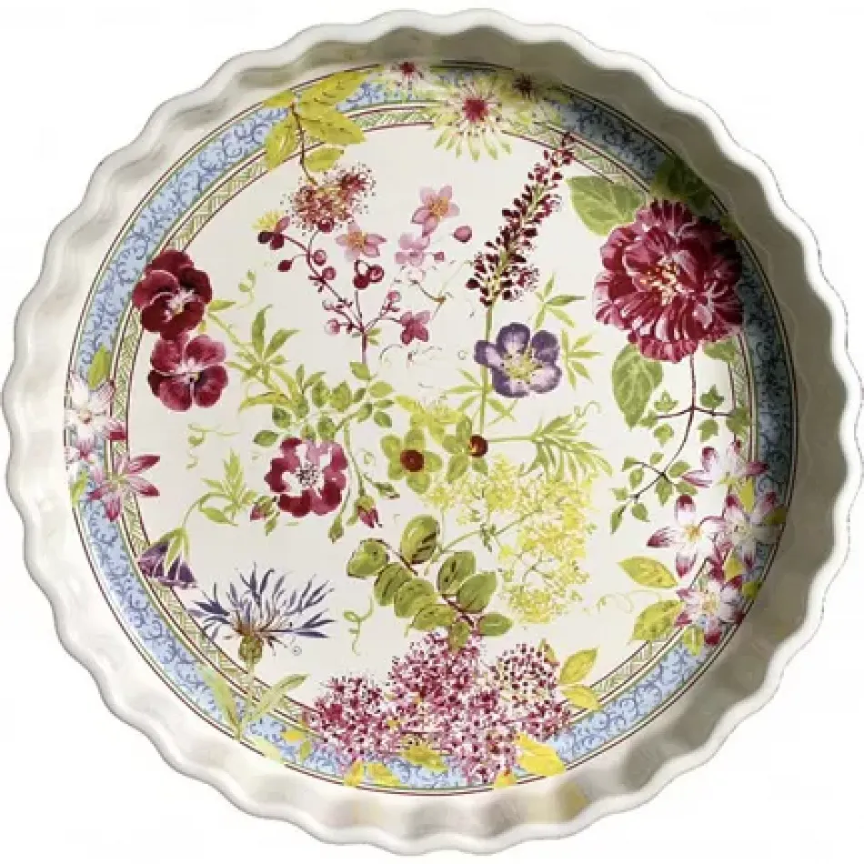 Millefleurs Pie Dish 11 Dia - 1 3/4" H