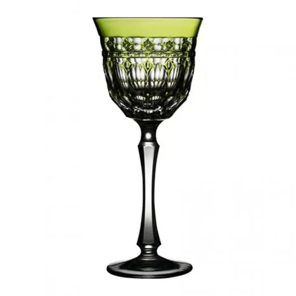 Barcelona Yellow/Green Water Goblet