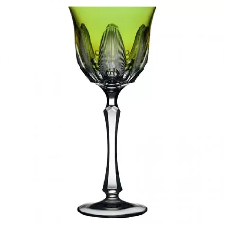 Captiva Yellow/Green Water Goblet