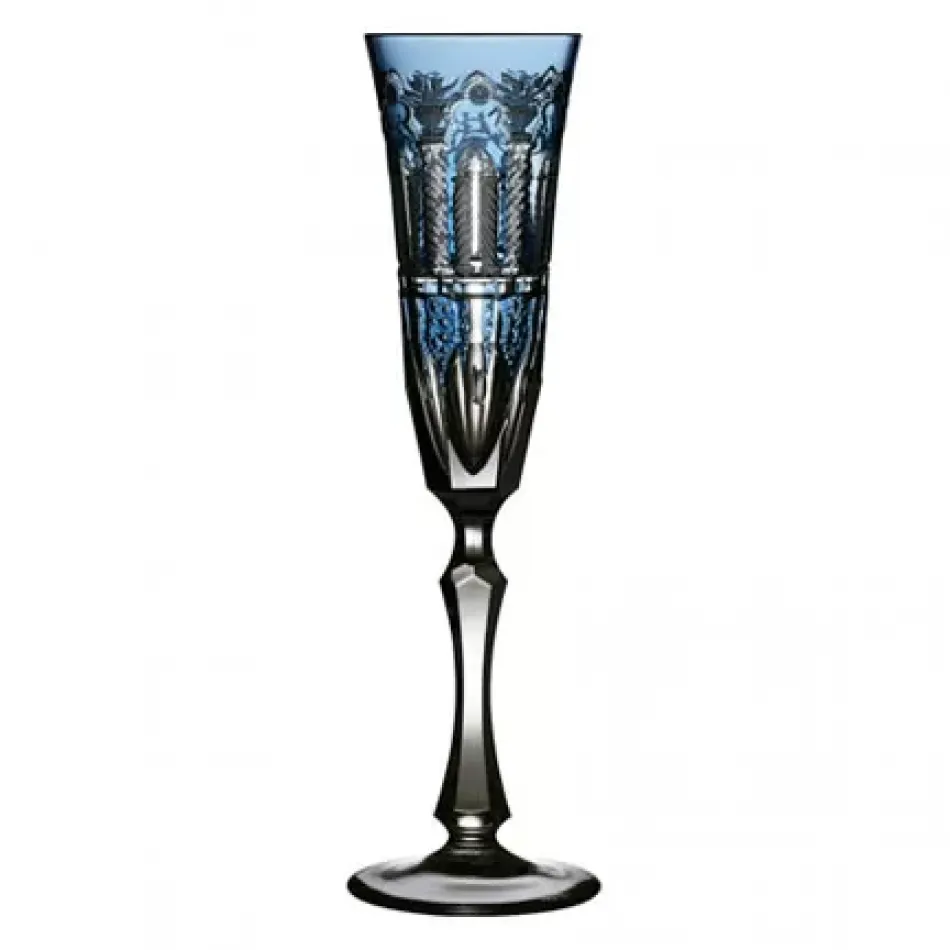 Athens Sky Blue Champagne Flute