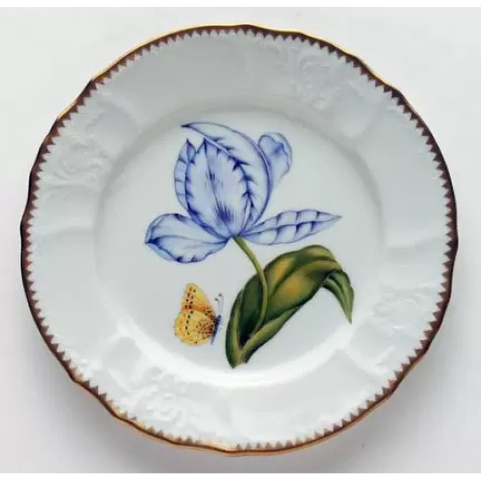 Old Master Tulips Purple & Blue Tulip Salad Plate 7.5 in Rd