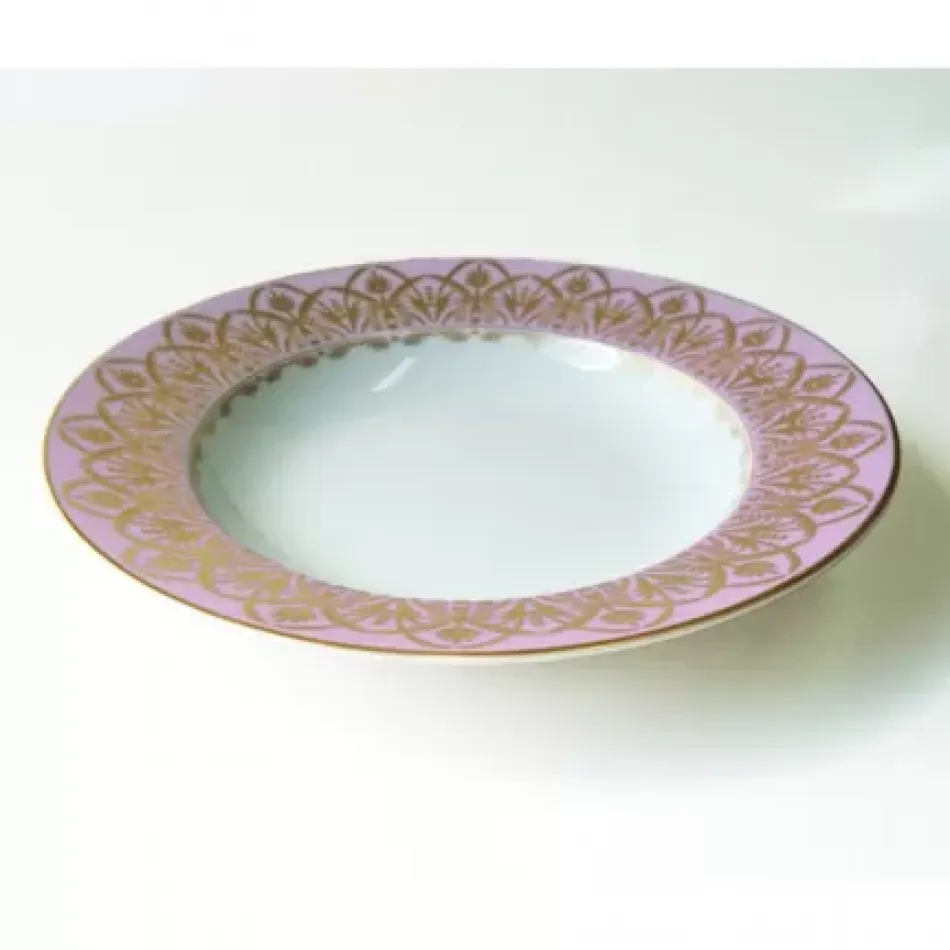 Oasis Purple Rim Soup Plate