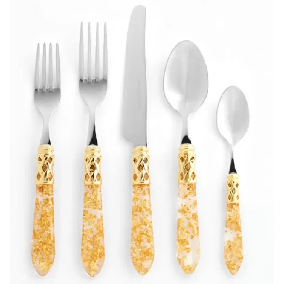 Aladdin Brilliant Gold Fleck Flatware