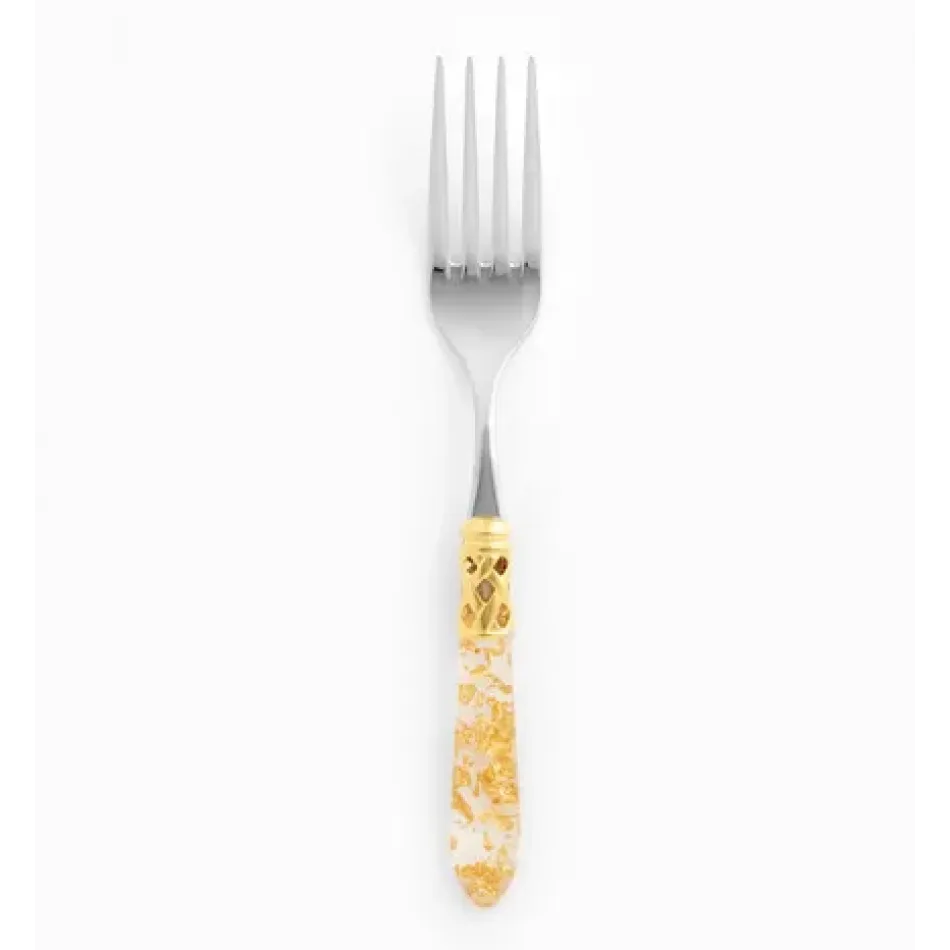 Aladdin Brilliant Gold Fleck Serving Fork 9.5"L