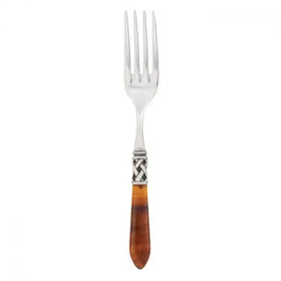 Aladdin Antique Tortoiseshell Serving Fork 9.5"L