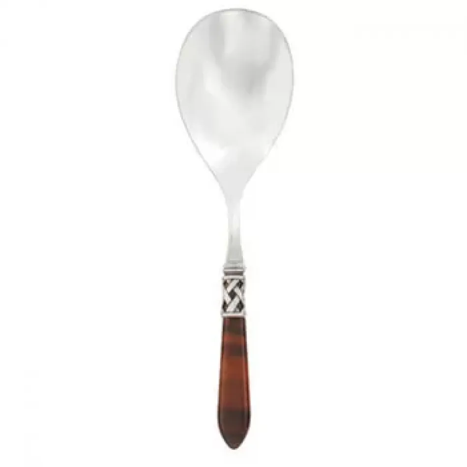 Aladdin Antique Tortoiseshell Serving Spoon 10.25"L