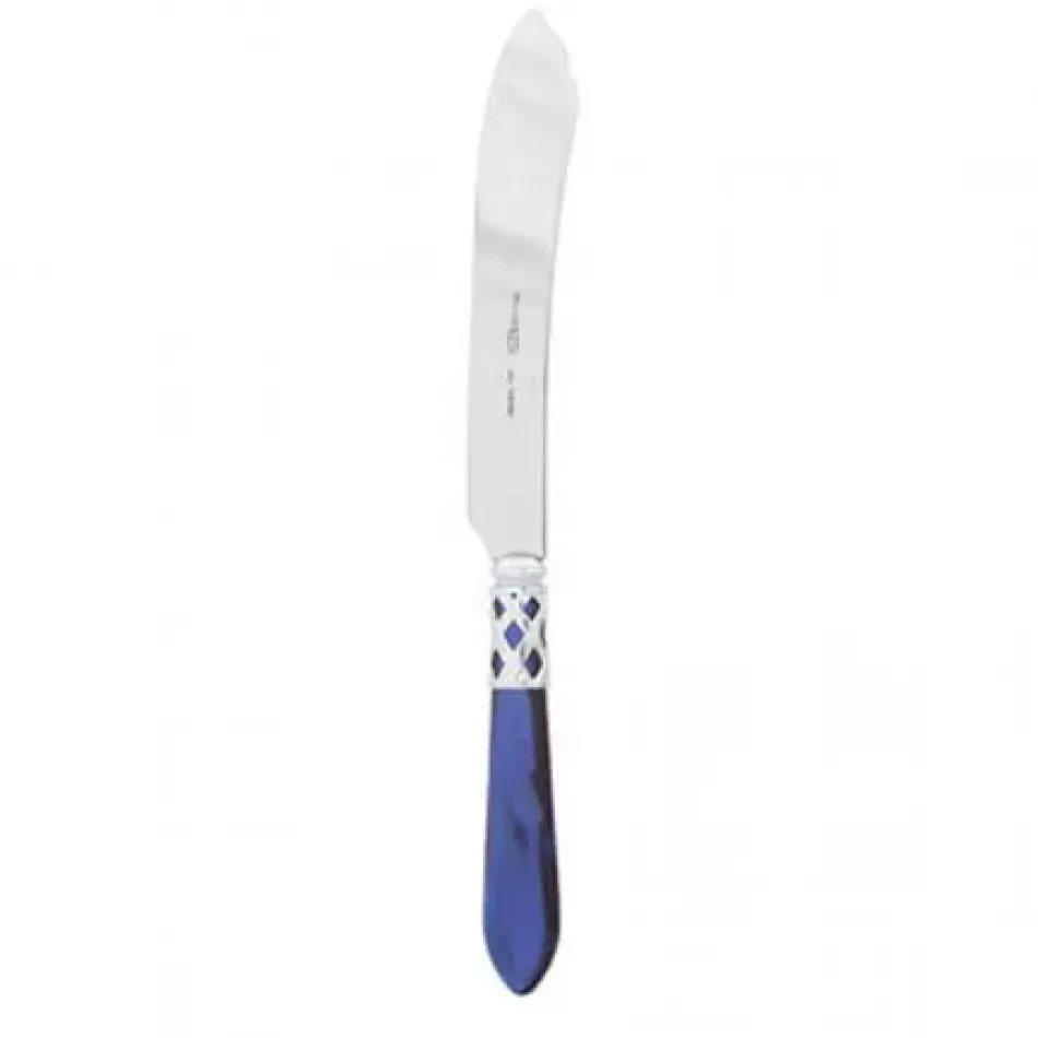 Aladdin Brilliant Blue Cake Knife 10"L