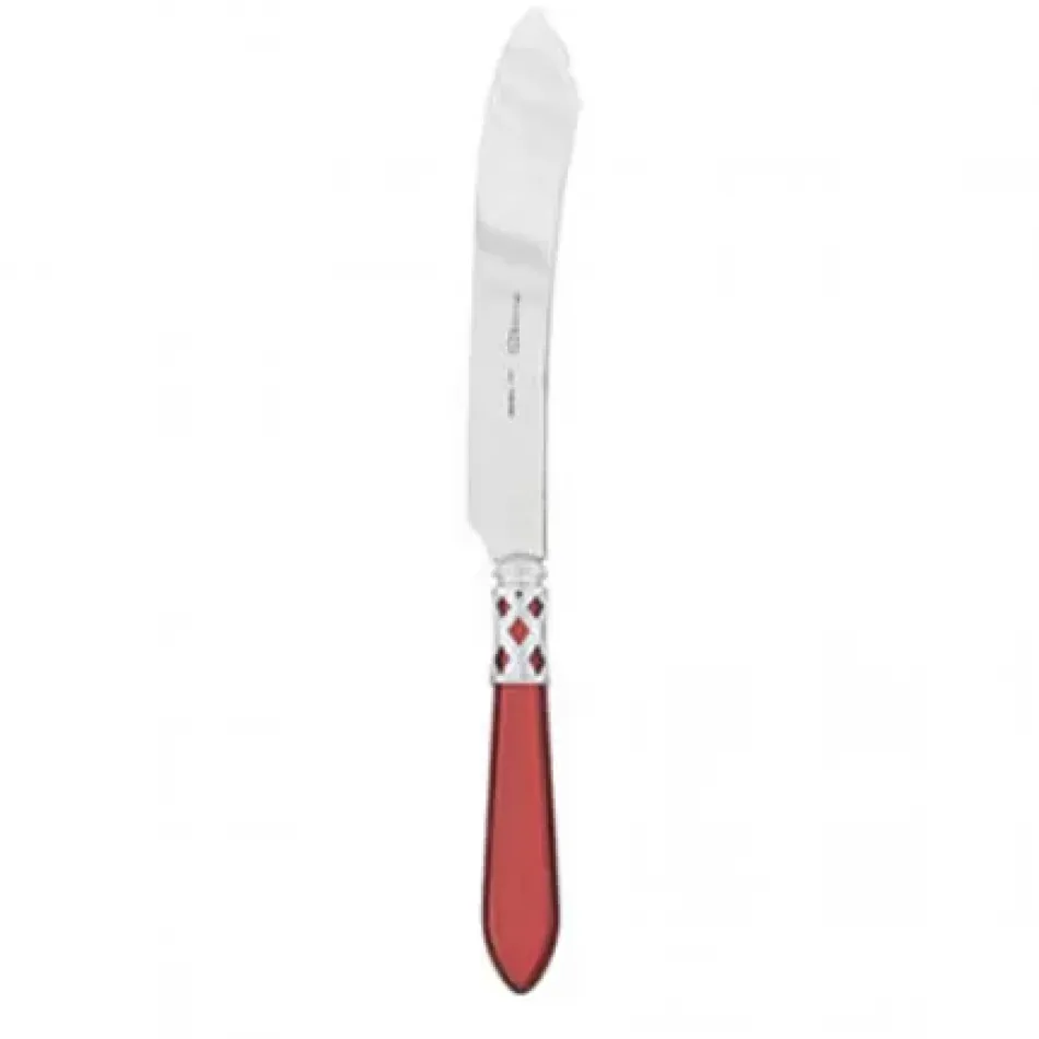 Aladdin Brilliant Red Cake Knife 10"L