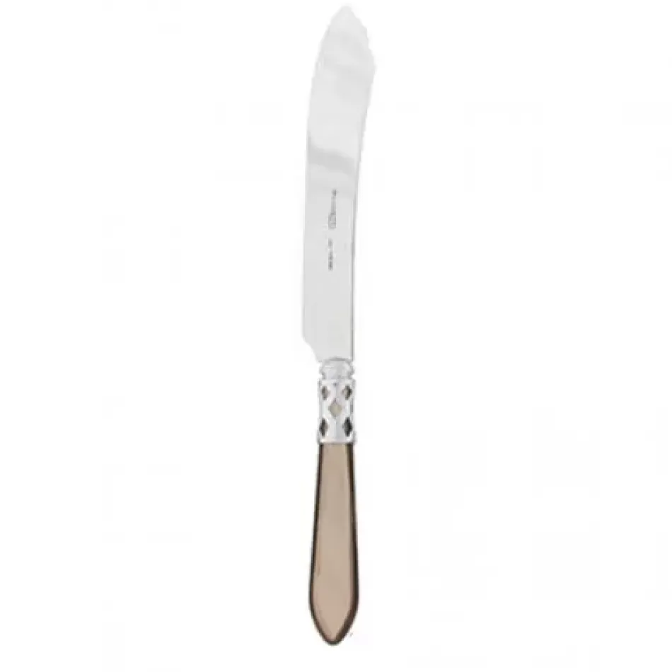 Aladdin Brilliant Taupe Cake Knife 10"L