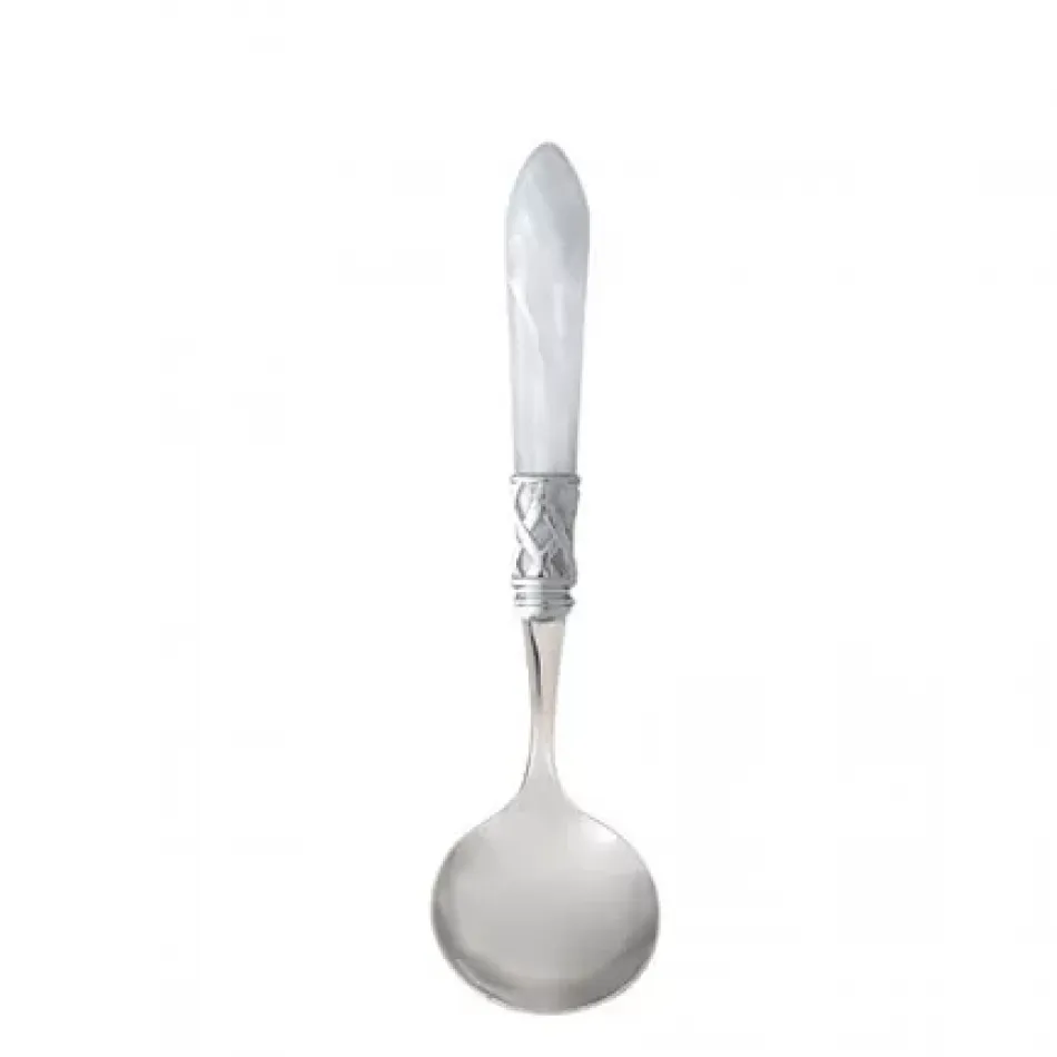 Aladdin Brilliant White Sauce Ladle 8"L