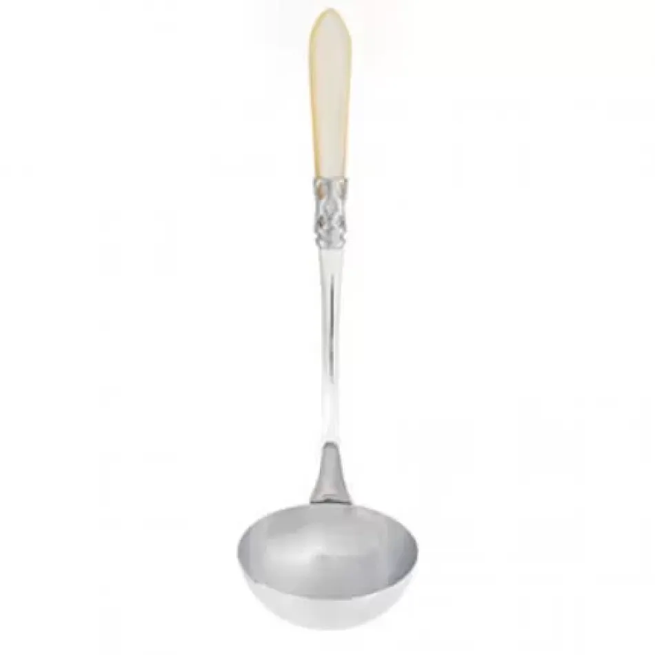 Aladdin Brilliant Ivory Soup Ladle 11"L