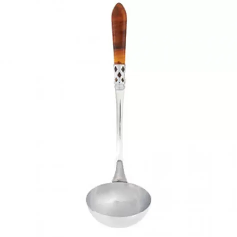 Aladdin Brilliant Tortoiseshell Soup Ladle 11"L