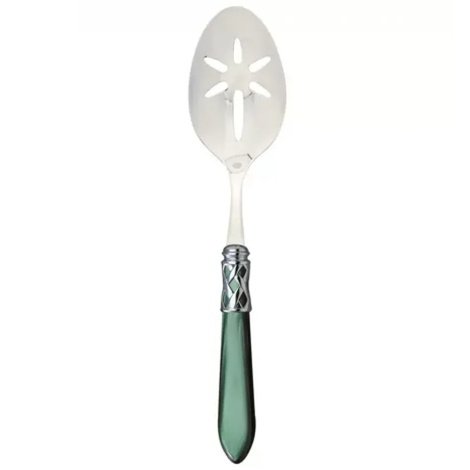 Aladdin Brilliant Green Slotted Serving Spoon 9.5"L