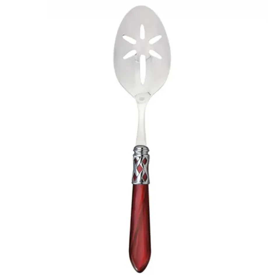 Aladdin Brilliant Red Slotted Serving Spoon 9.5"L