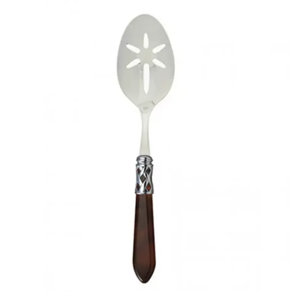 Aladdin Brilliant Tortoiseshell Slotted Serving Spoon 9.5"L