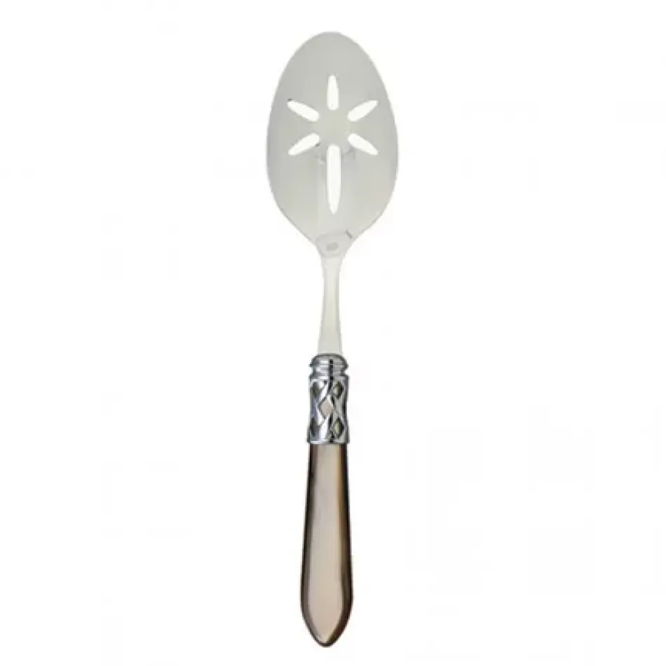 Aladdin Brilliant Taupe Slotted Serving Spoon 9.5"L