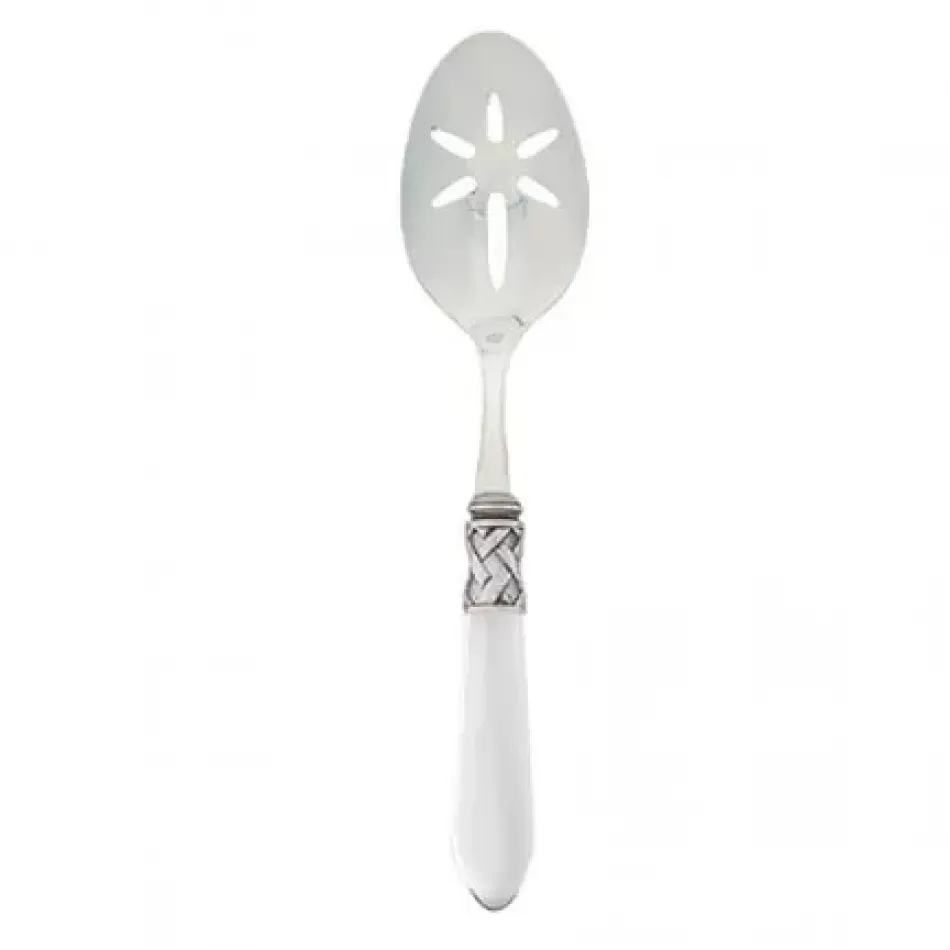 Aladdin Antique Clear Slotted Serving Spoon 9.5"L