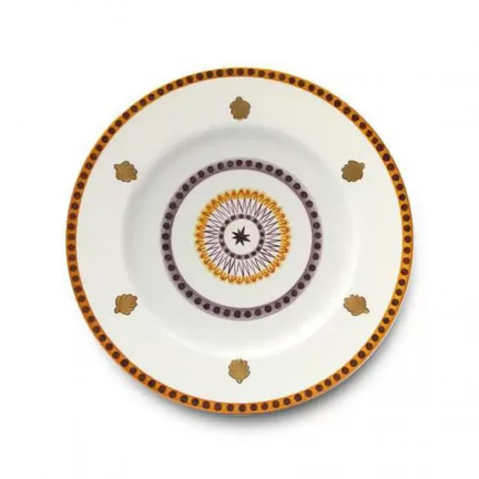 Agra Orange Dinner Plate 10.25 in Rd