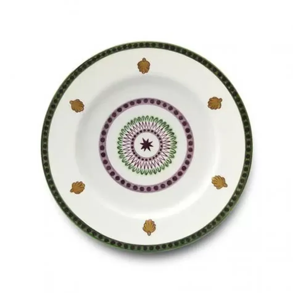 Agra Green Dinner Plate 10.25 in Rd