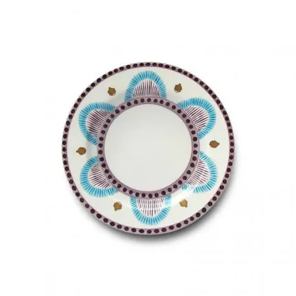 Agra Blue Dessert Plate 8.25 in Rd