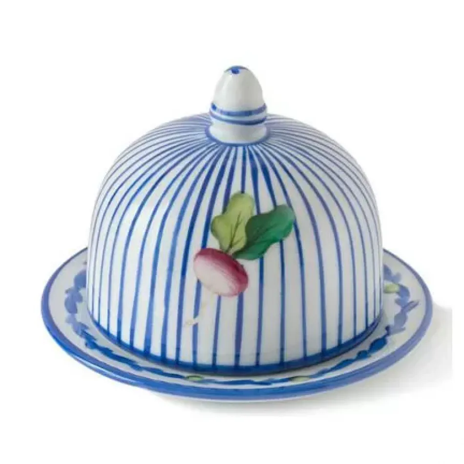 Potager Blue Butter Dish