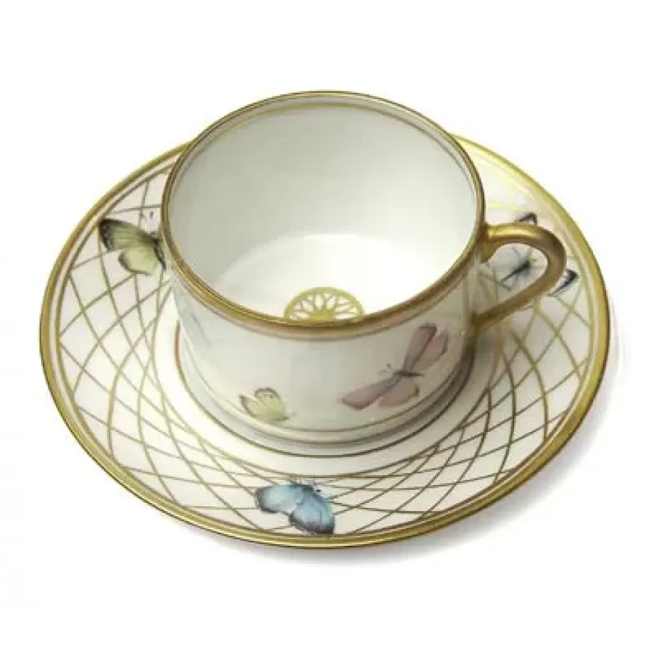 Filet a Papillons Tea Cup & Saucer