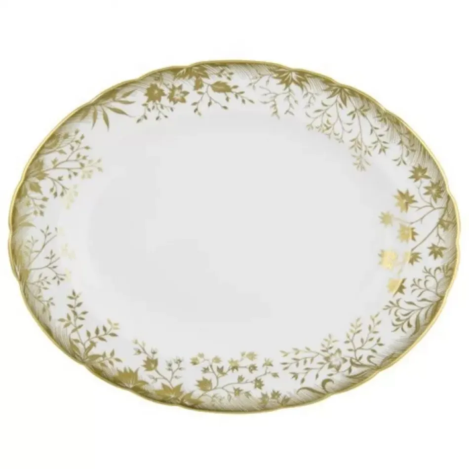 Arboretum Gold Oval Dish S/S (34.5 cm/13.5 in)