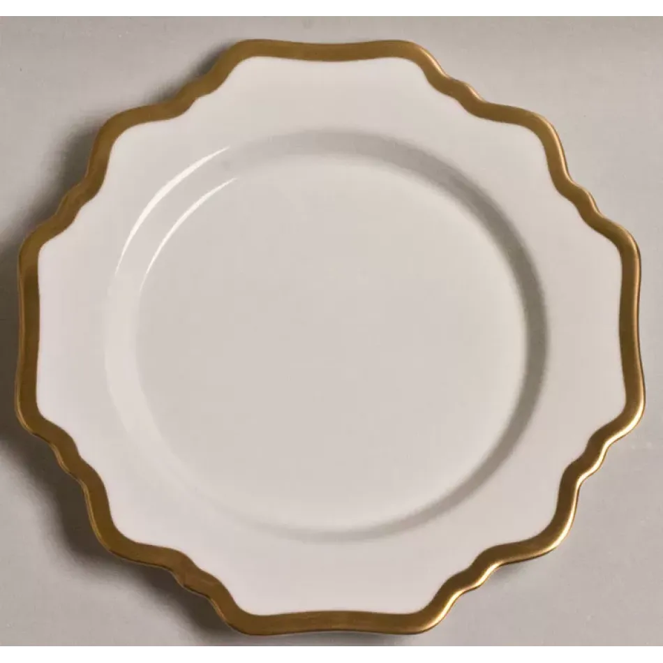 Antique White Gold Filet Salad Plate