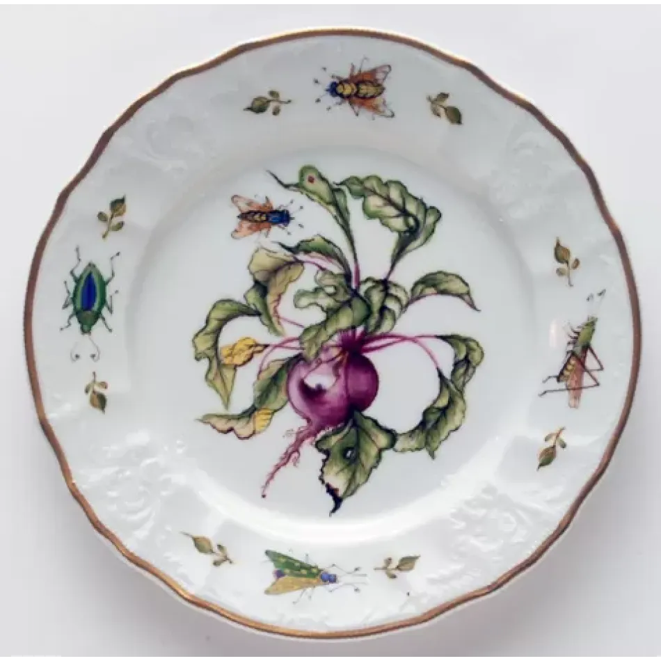 Antique Vegetables Beet Salad Plate 7.5 in Rd