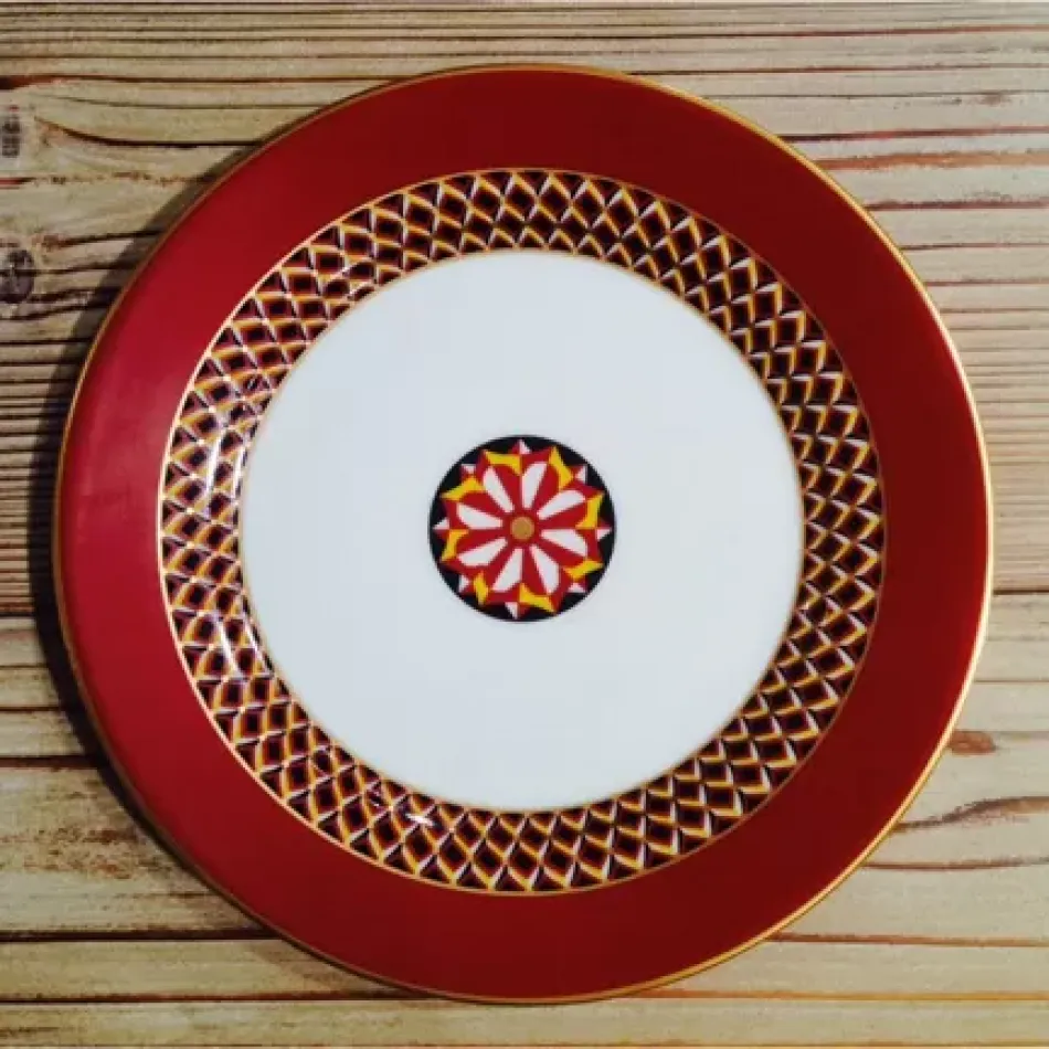 San Marco Terracotta Band Dessert Plate