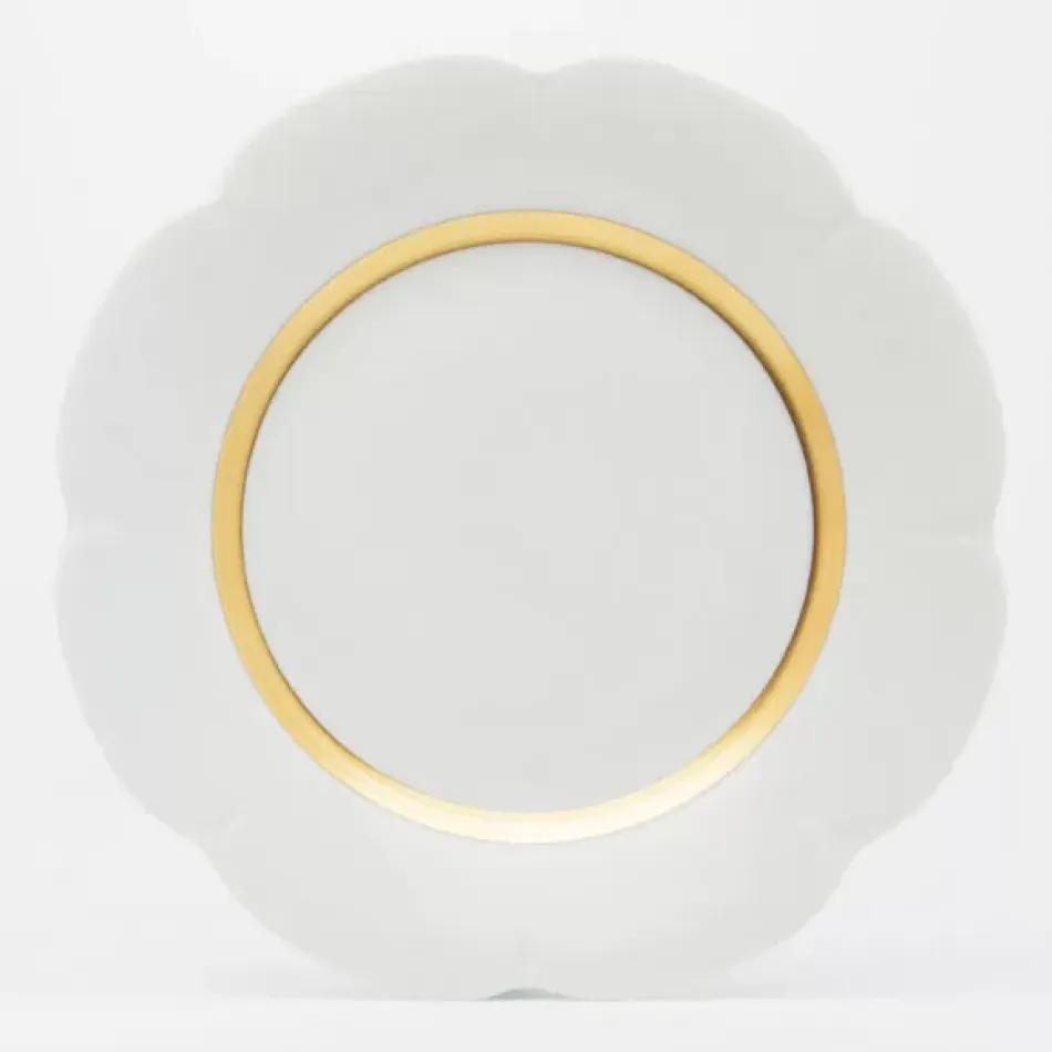 Fleur'T Matte Gold Round Flat Platter