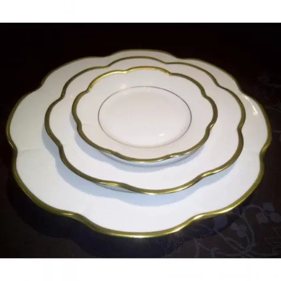 Margaux Gold Round Flat Platter