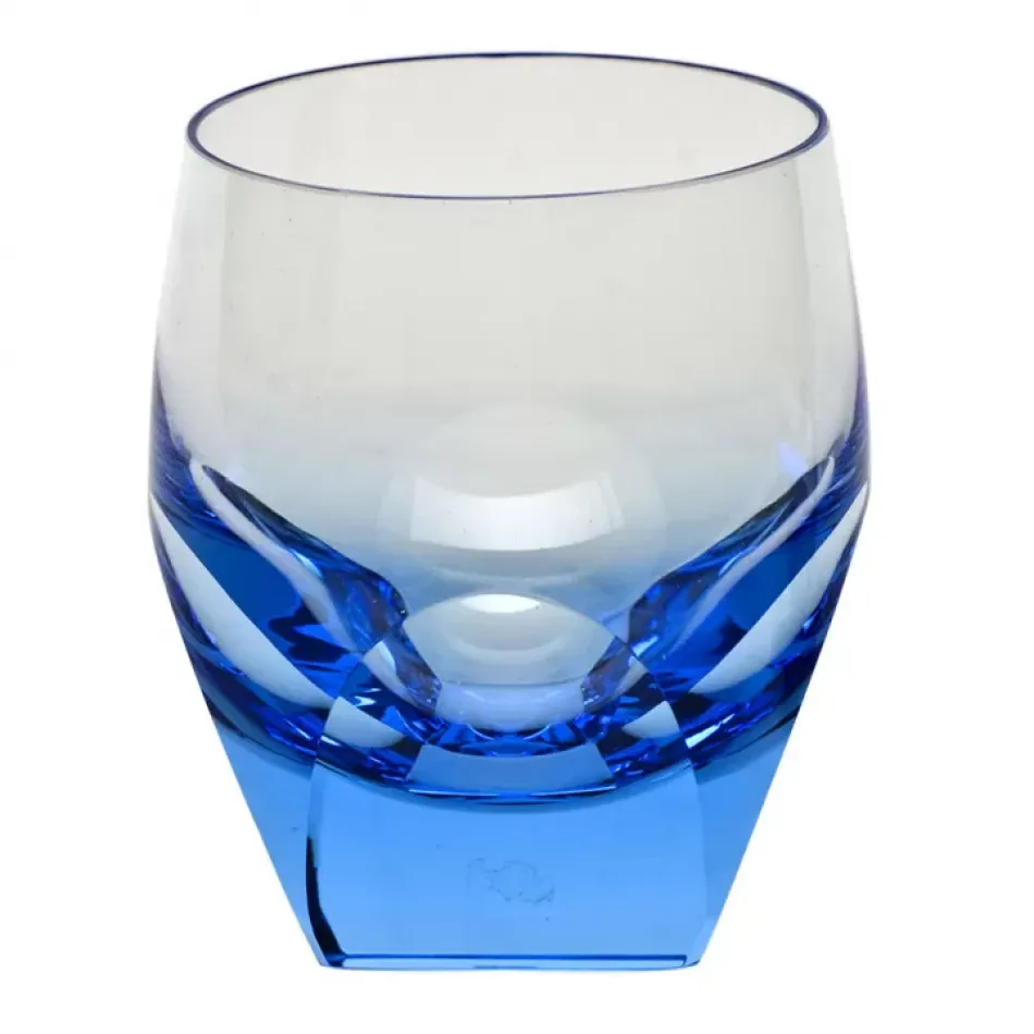 Bar Tumbler Water Aquamarine Lead-Free Crystal, Cut 220 Ml