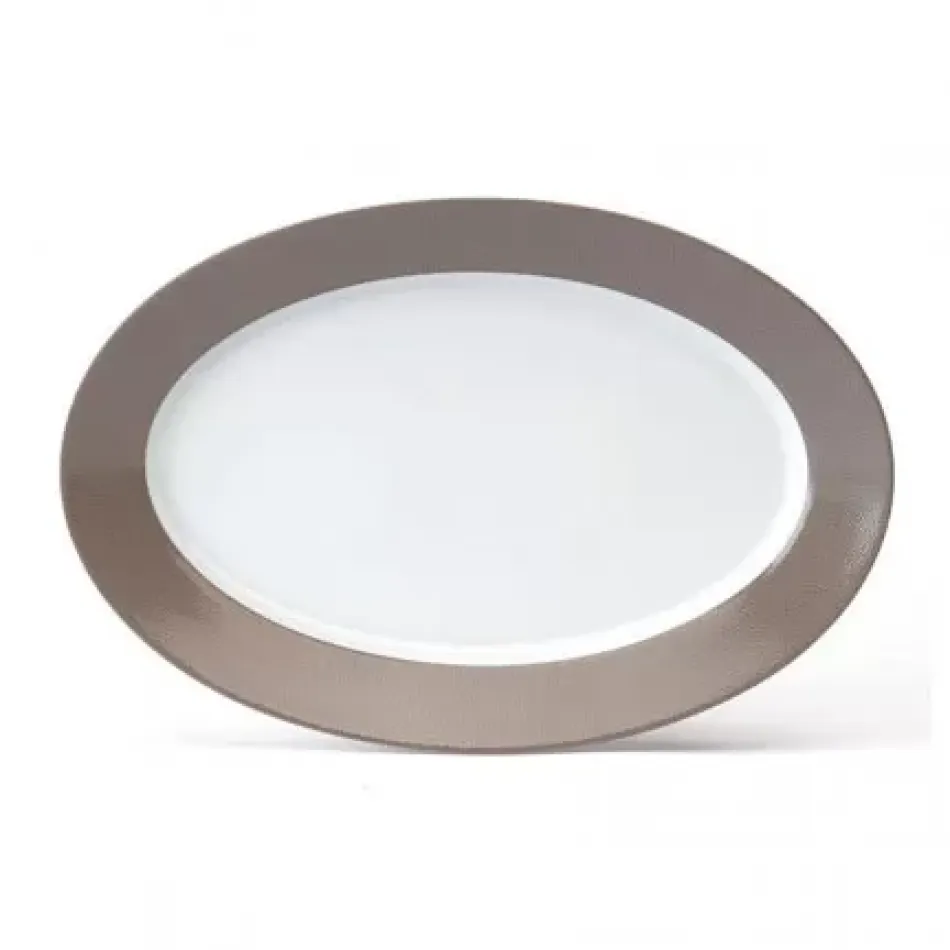 Seychelles Taupe Oval Platter