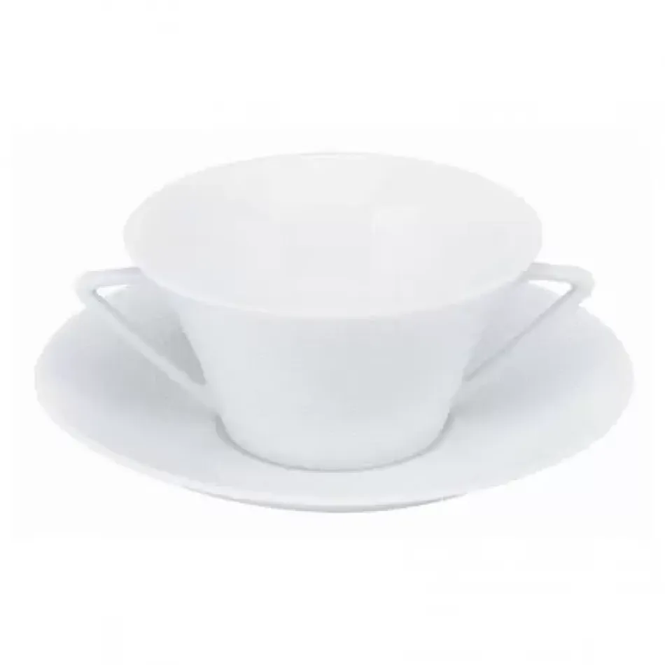 Seychelles White Cream Soup Saucer