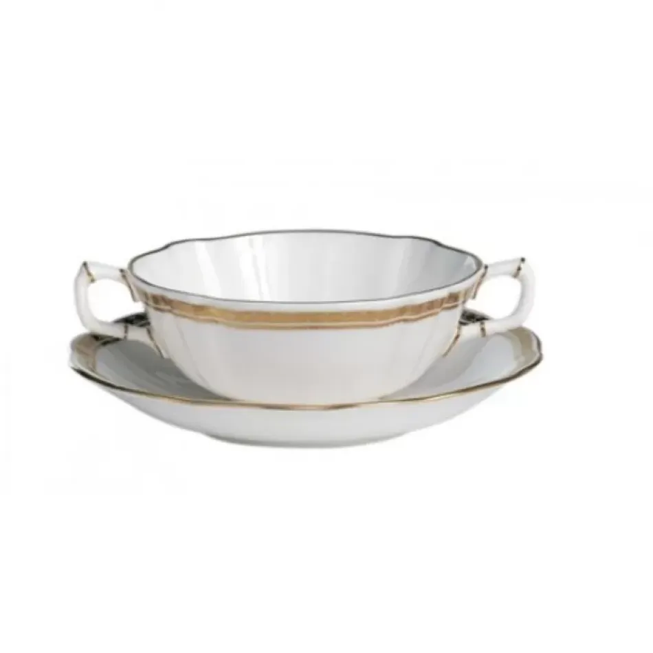 Carlton Gold Cream Soup Saucer (16 cm/6 in)