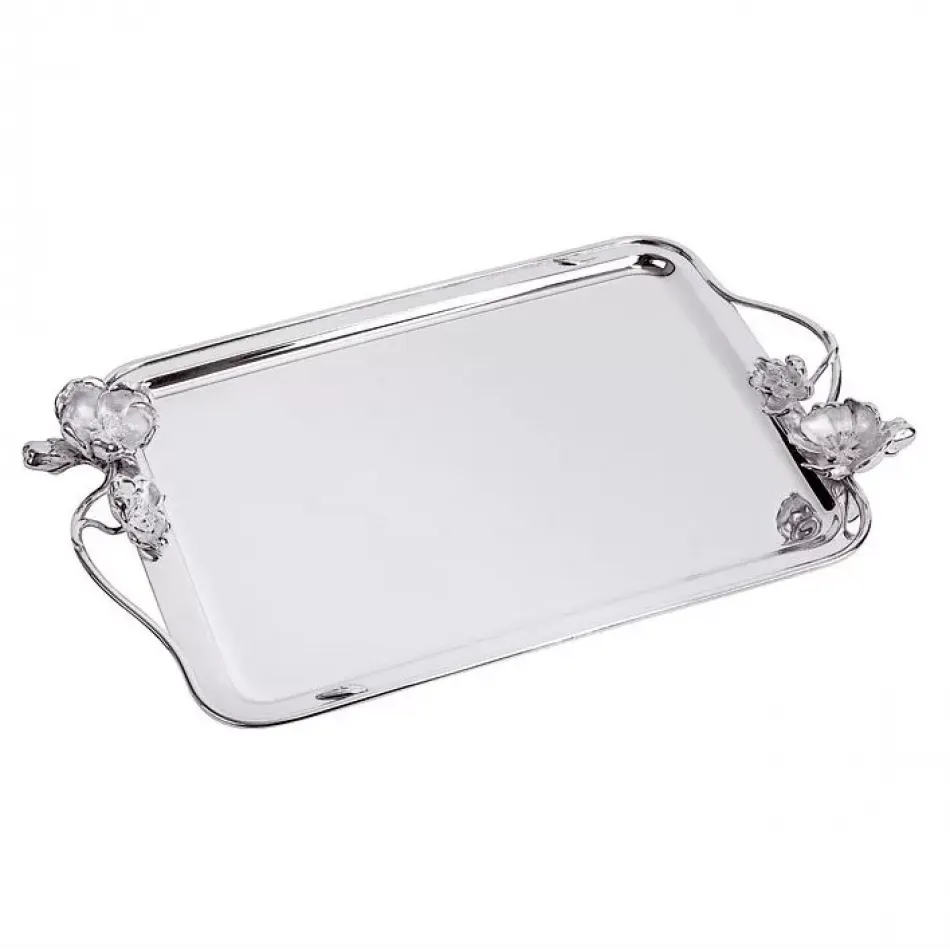 Anemone Tray 53X42 Cm Silverplated