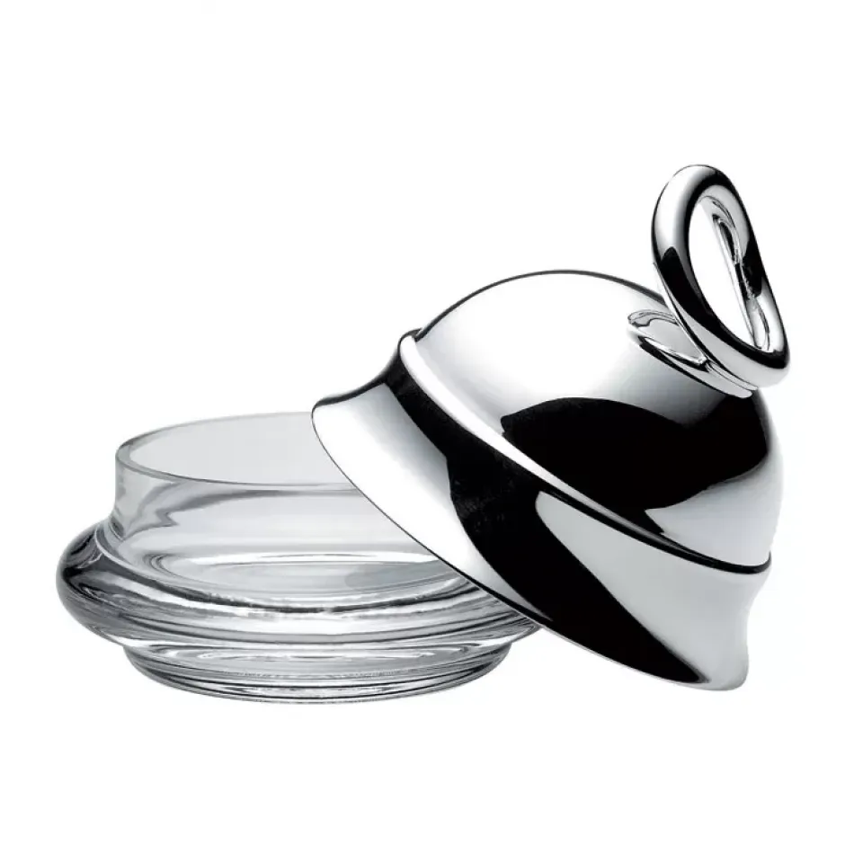 Vertigo Individual Butter Dish Silverplated