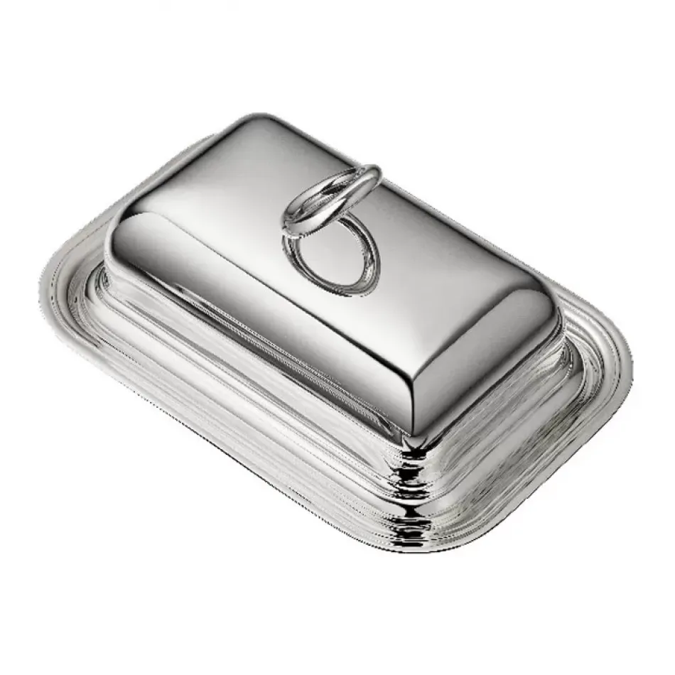 Vertigo Butter Dish Silverplated