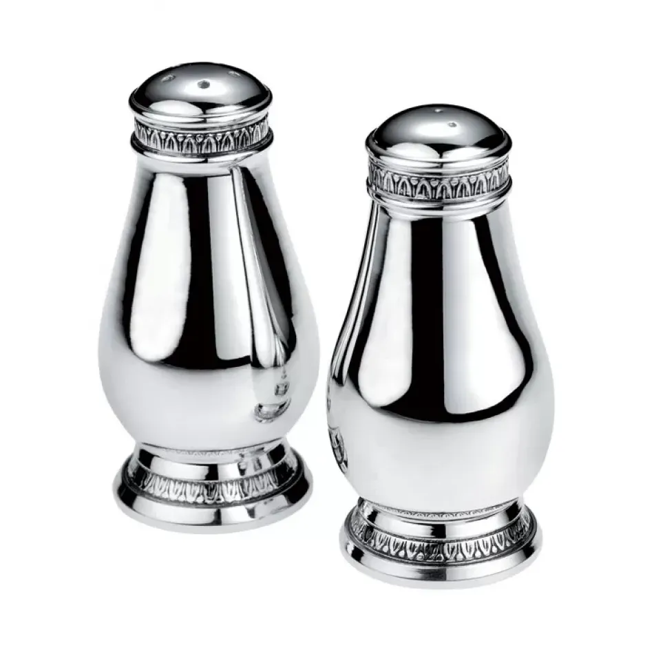 Malmaison Salt & Pepper Shaker Set Silverplated