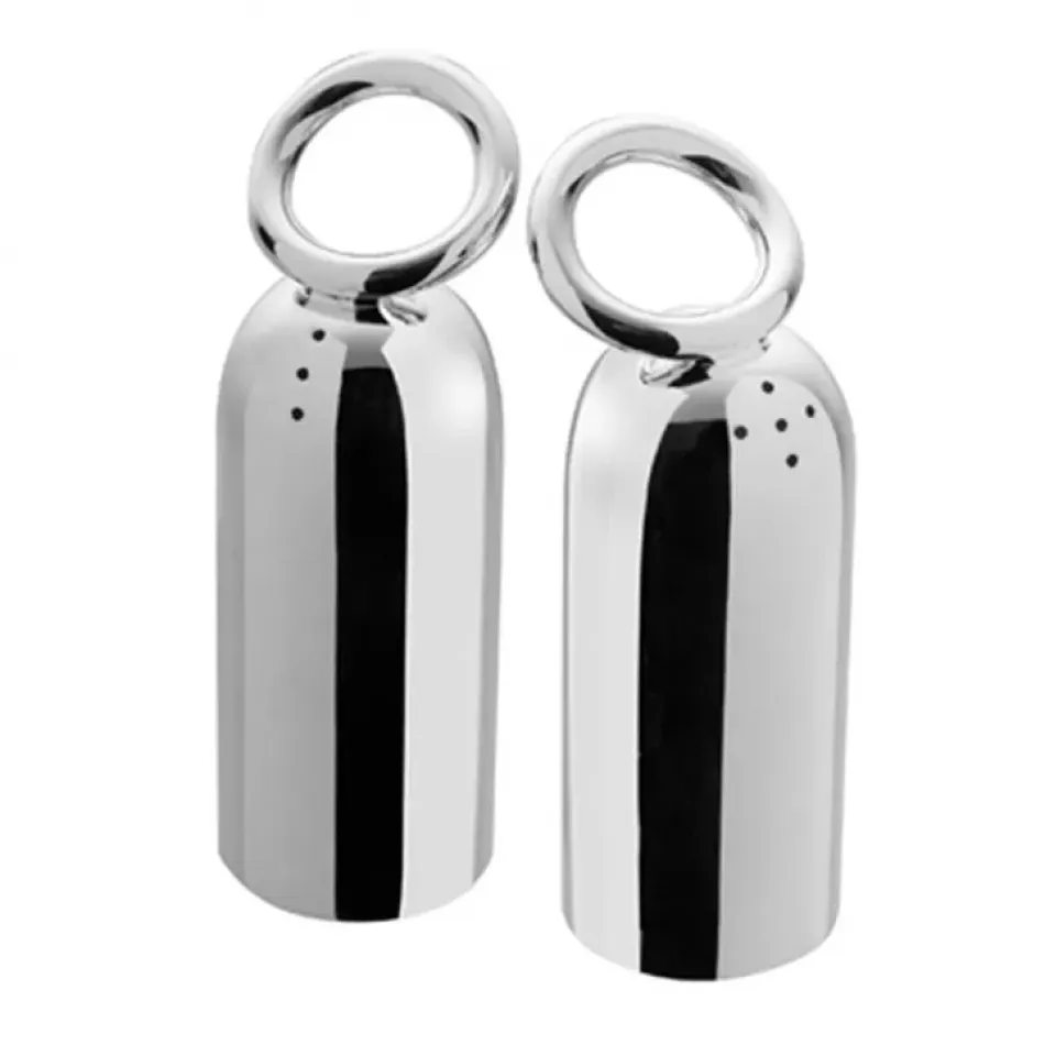 Vertigo Salt & Pepper Shaker Set Silverplated