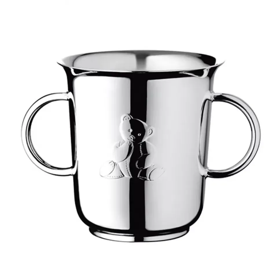 Charlie Bear Two Handle Baby Cup Silverplated