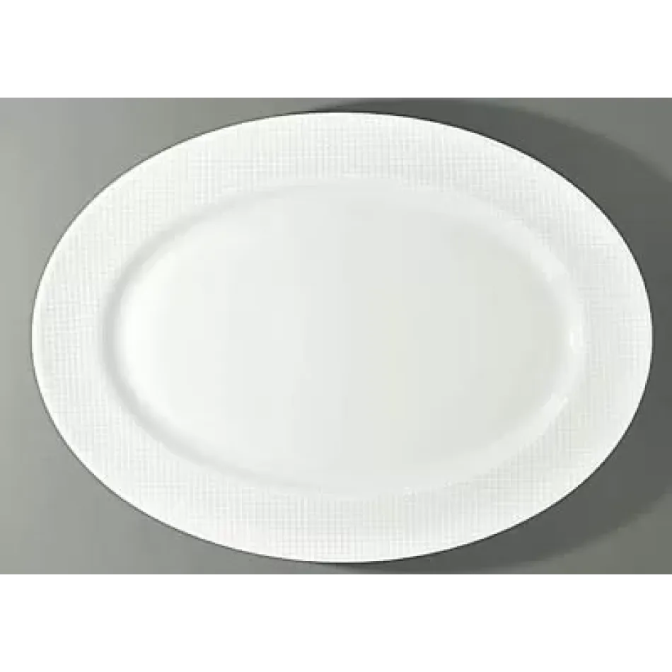 Checks Oval Dish/Platter / Platter 16.1 x 11.811 in.