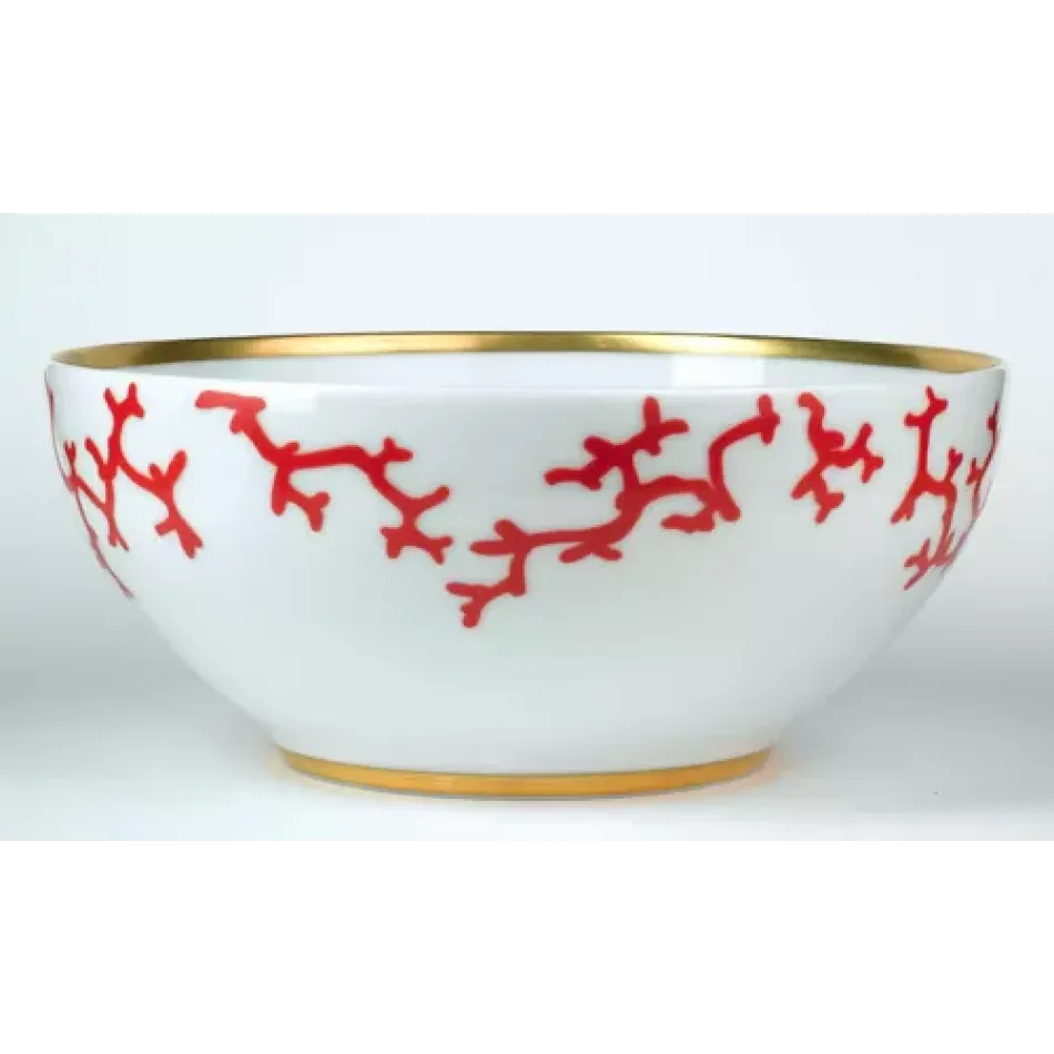 Cristobal Red Salad Bowl Round 9.8 in.