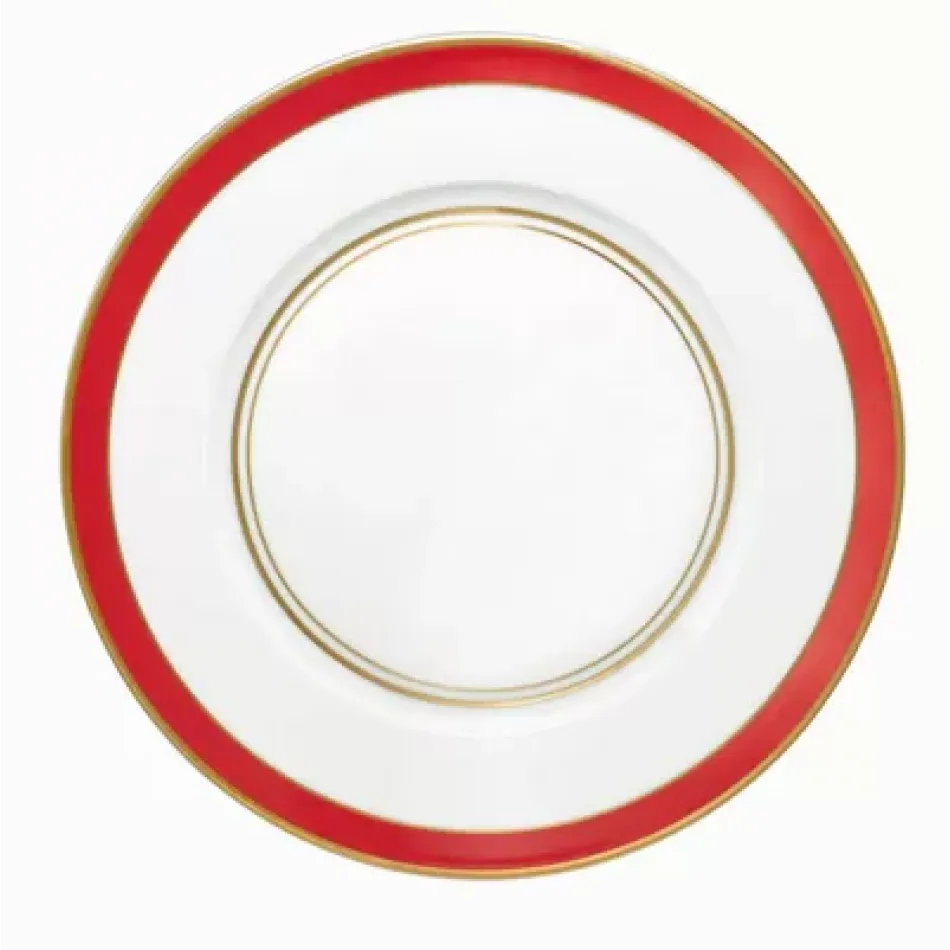 Cristobal Red American Dinner Plate n°1 Round 10.6 in.