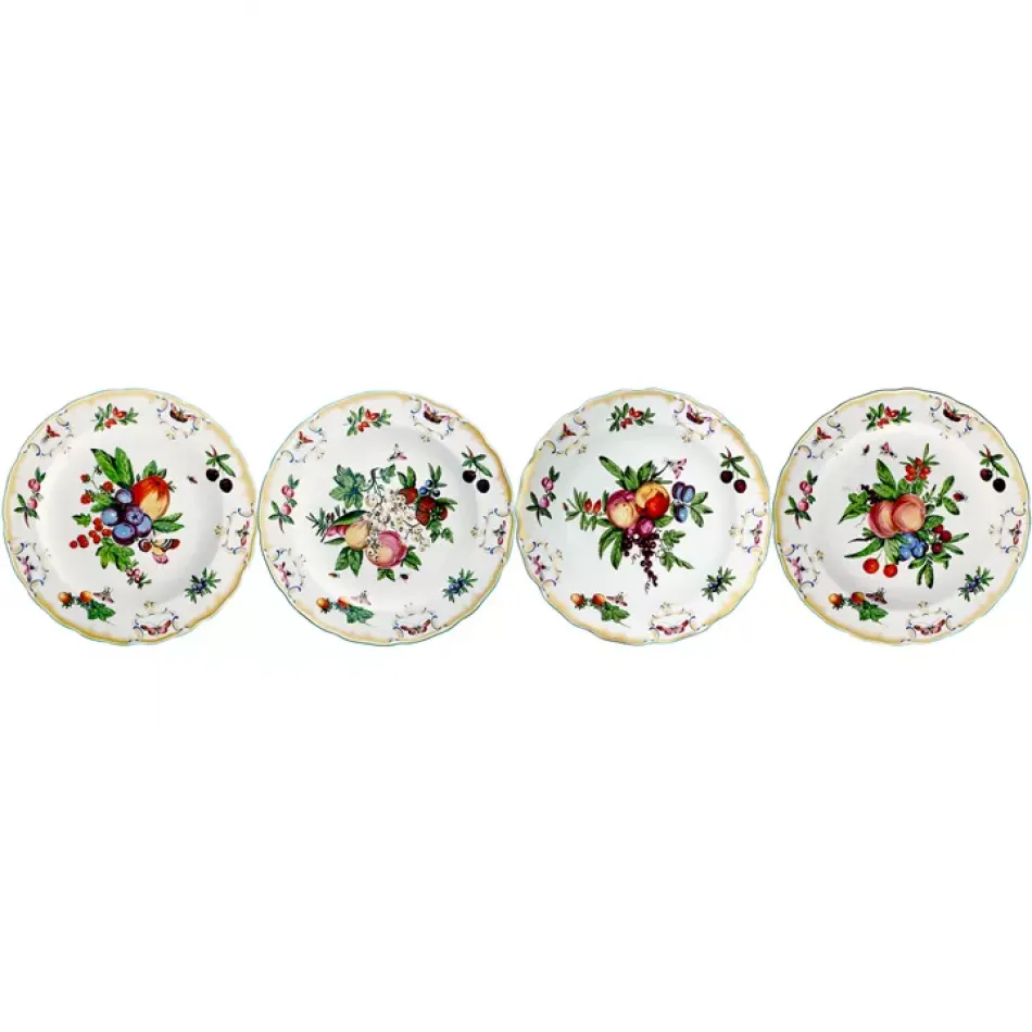 Duke of Gloucester Dinner Plate Assorted Set of Four 10"