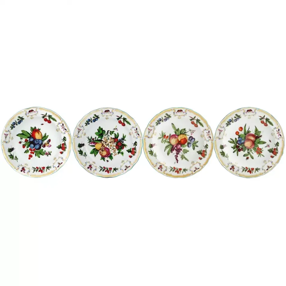 Duke of Gloucester Dessert Plate Assorted Set of Four 8.25"