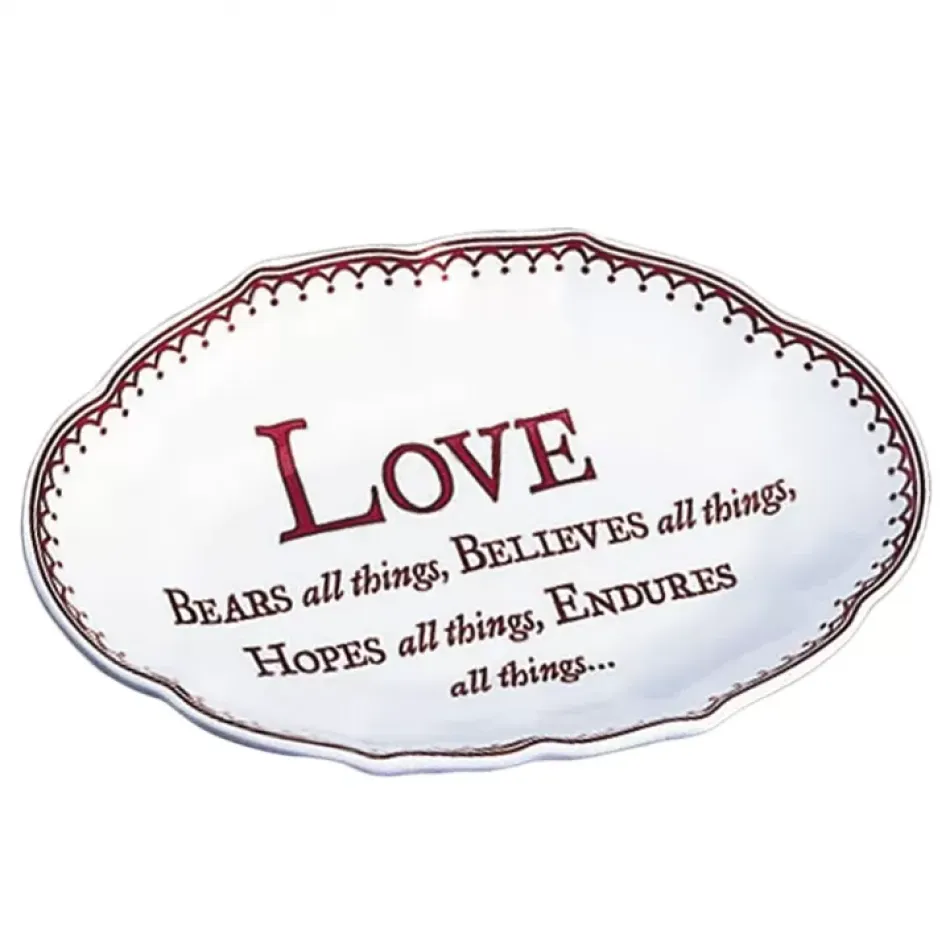 Love Bears All Things… Ring Tray 5.75"