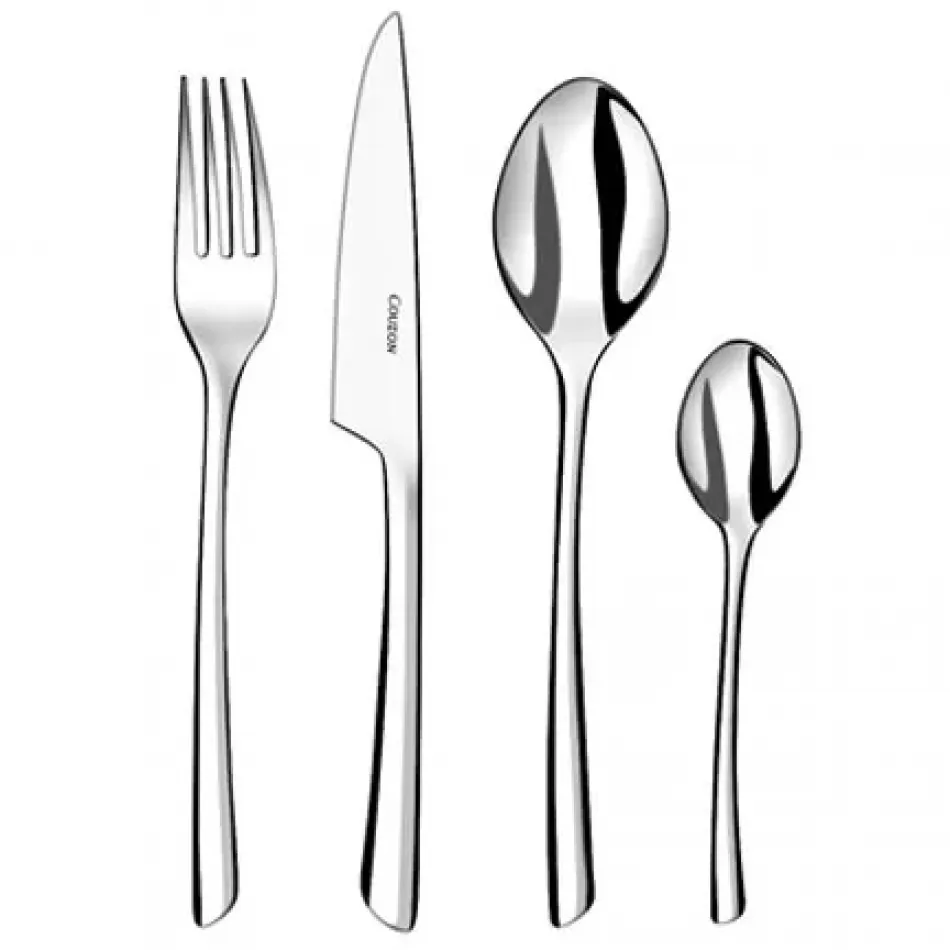 J'ai Goute Stainless 5 Pc Setting (Table Knife, Table Fork, Dessert/Salad Fork, Dessert/Soup Spoon, Tea Spoon)